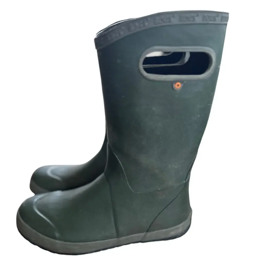BOGS Dark Green Youth 4 Rubber Pull On Rainboot